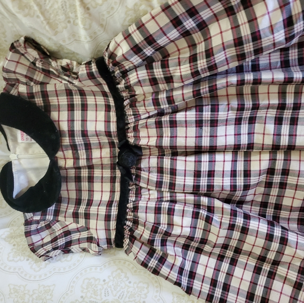 Christmas plaid dress